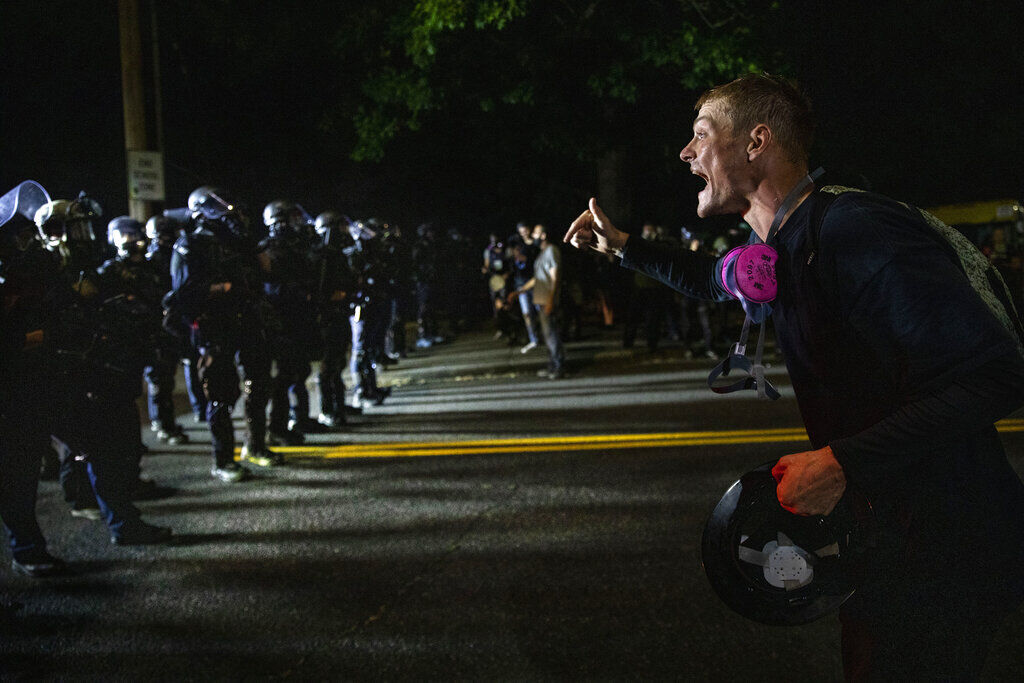 APTOPIX Portland Protest